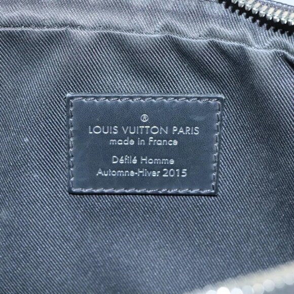 LOUIS VUITTON Graphite Christopher Nemeth Pochette Volga Bag N61228 Auth 107956 - Picture 11 of 16